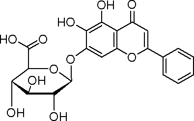 黄芩苷分子式图片